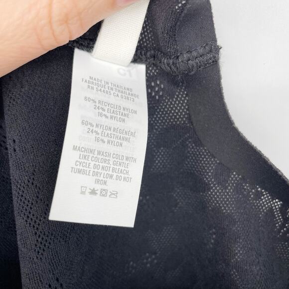 NEW Aerie Women's Smoothez Lace Bodycon Mini Dress Tank Adjustable Straps Black - Picture 9 of 10